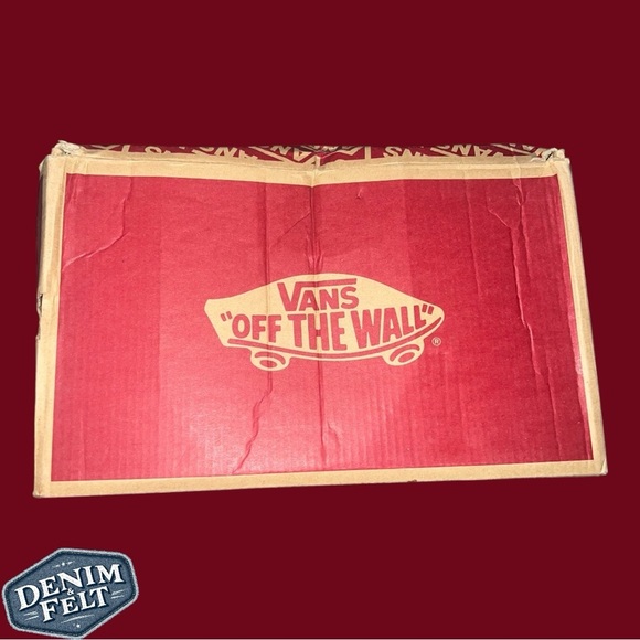 Vans Unisex Old Skool Off The Wall Checkerboard Rally Sneakers | Red/Blue | NEW - Picture 15 of 16